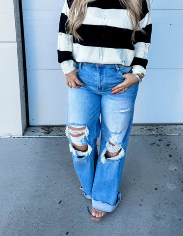 Blakeley Light Wash Distressed Jeans