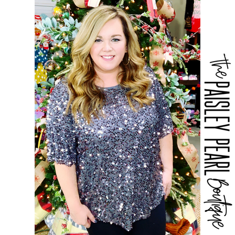 Glitz and Glam Sequin Top