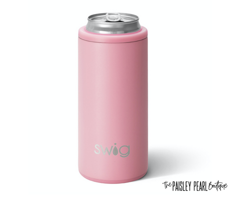 Matte Blush Skinny Can Cooler (12oz)