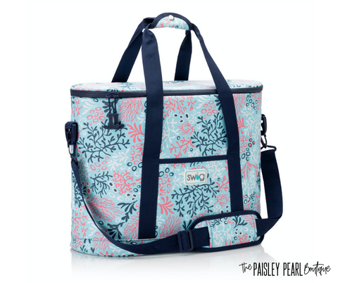 Coral Me Crazy Family Cooler Tote