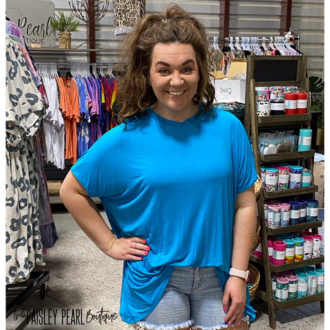 Ezra Tunic Top-Teal