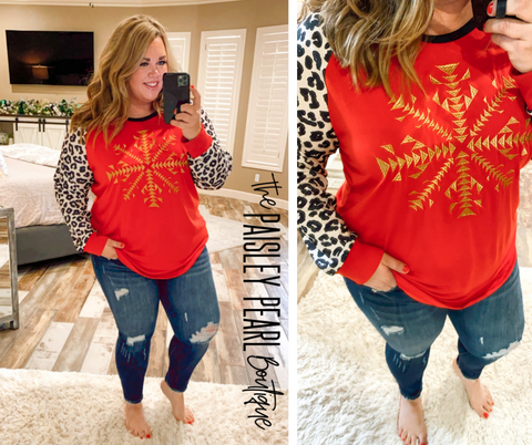 Winter Shimmer Top