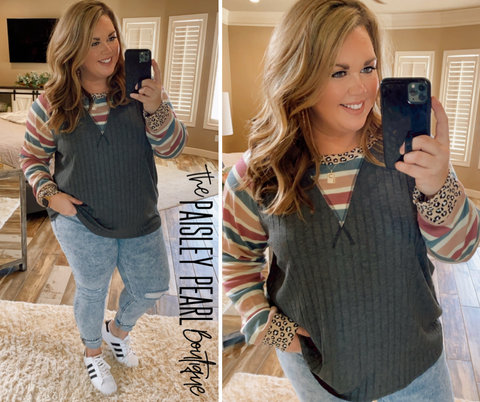 Dream Big Ribbed Top
