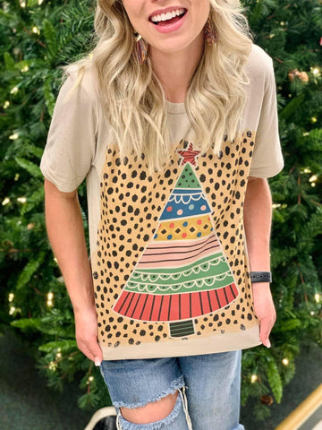 Festive Cheetah Tee