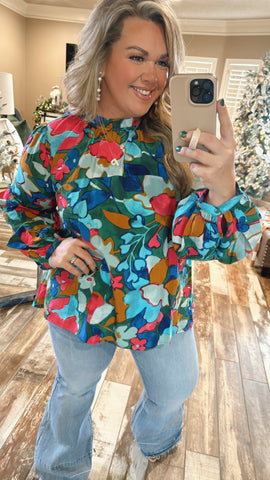 Gretchen Floral Top