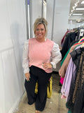 Darling Details Top-Pink