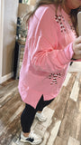 Candy Cane Lane Sequin Loose Fit Sweatshirt