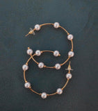 Paige's Favorite Pearl Hoops