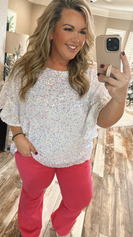 Feelin’ Frosty Sequin Top kid