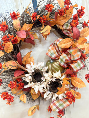 Fall Floral Wreath