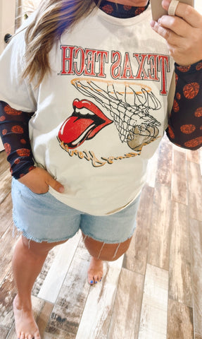Bothing But Net Basketball Mesh Long Sleeve Top