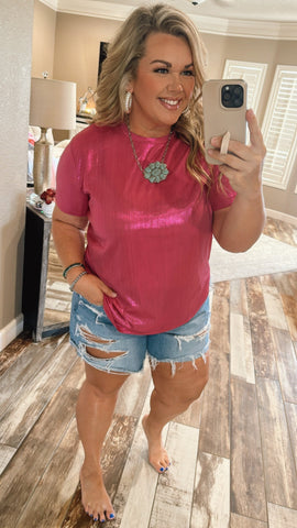 Glow Girl Top*Pink Pop*