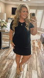 Colby Ribbed Dress-Black