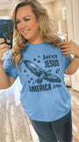 Loves Jesus & America Too: Special Offer Tee ONLY $25