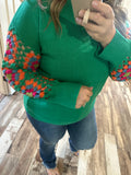 Loving Life Sweater-Green