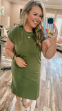 Take Me Away Dress- Light Olive