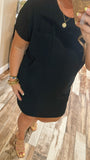 Colby Ribbed Dress-Black