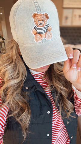 Cozy Teddy Denim Cap