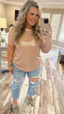 Glow Girl Top*Rose Gold*