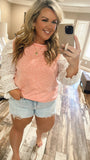 Darling Details Top-Pink