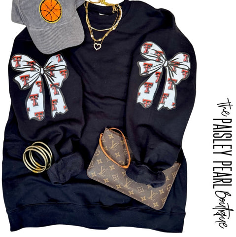 Texas Tech Bow Sweatshirt