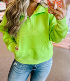 The Gotta Have It Hooded Quarter Zip Pullover-3 colors