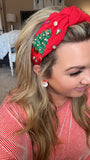 Deck The Halls Headband-Red