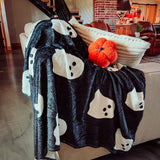 Boo Blanket- Pink & Black