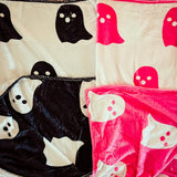 Boo Blanket- Pink & Black