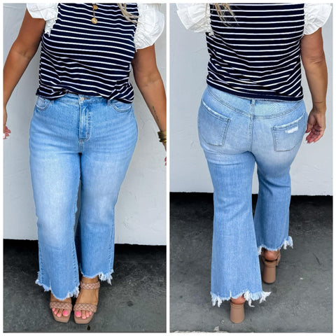 Urban Non-Distressed Tummy Control Cropped Jeans*PREORDER*