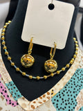 Gold Bead Ball 20mm Earrings