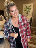 Crisp Evenings Plaid Button Up