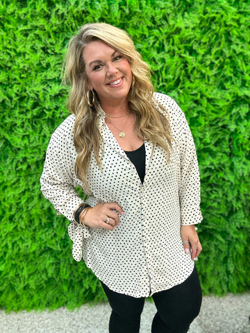 Dottie Button Up Oversized Blouse