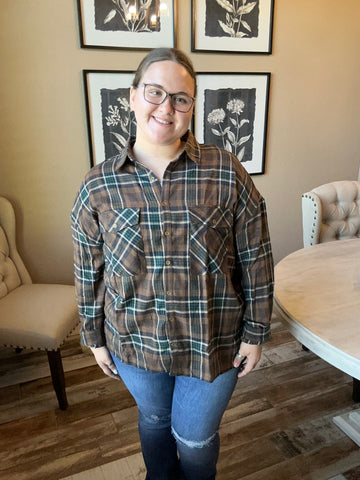 Piney Woods Plaid Button Up