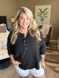 Chelsea Henley Oversized Top-2 colors