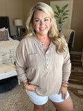 Chelsea Henley Oversized Top-2 colors