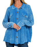 Kenna Waffle Knit Oversized Shacket