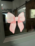 Pink Bow Window Decal
