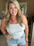 Rib Knit Corset Top