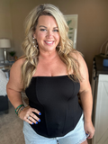 Rib Knit Corset Top