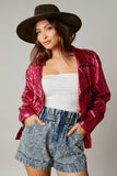 Pearl Studded Paperbag Shorts