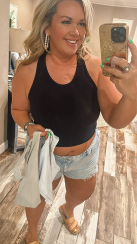 Everyday Ribbed Cropped Tank
