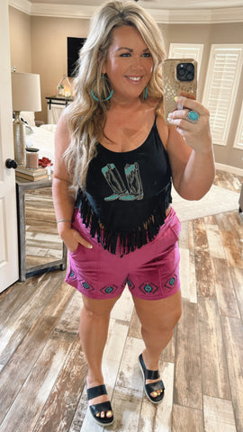 Countrtfied Crop Top/Swim Top