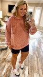 Snuggle Bug Sweatshirt-Rose