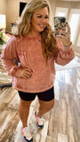 Snuggle Bug Sweatshirt-Rose