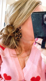 Leopard Beaded Earrings
