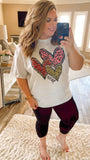 XOXO Leopard Heart Tee