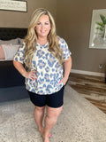 Nikki Leopard Top