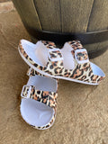 Mama Mia Leopard Slip-On Sandals