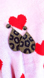 Leopard Beaded Earrings
